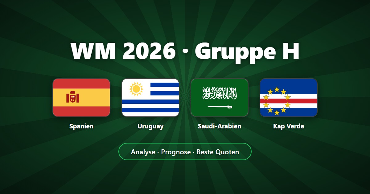 WM 2026 Gruppe H: Spanien, Uruguay, Kap Verde und Saudi-Arabien im Check